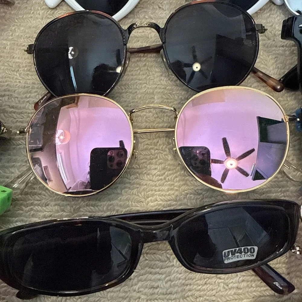 44 Pairs NWT Women's Sunglasses - Trendy, Hot Styles, Oversized, Aviator,Round+